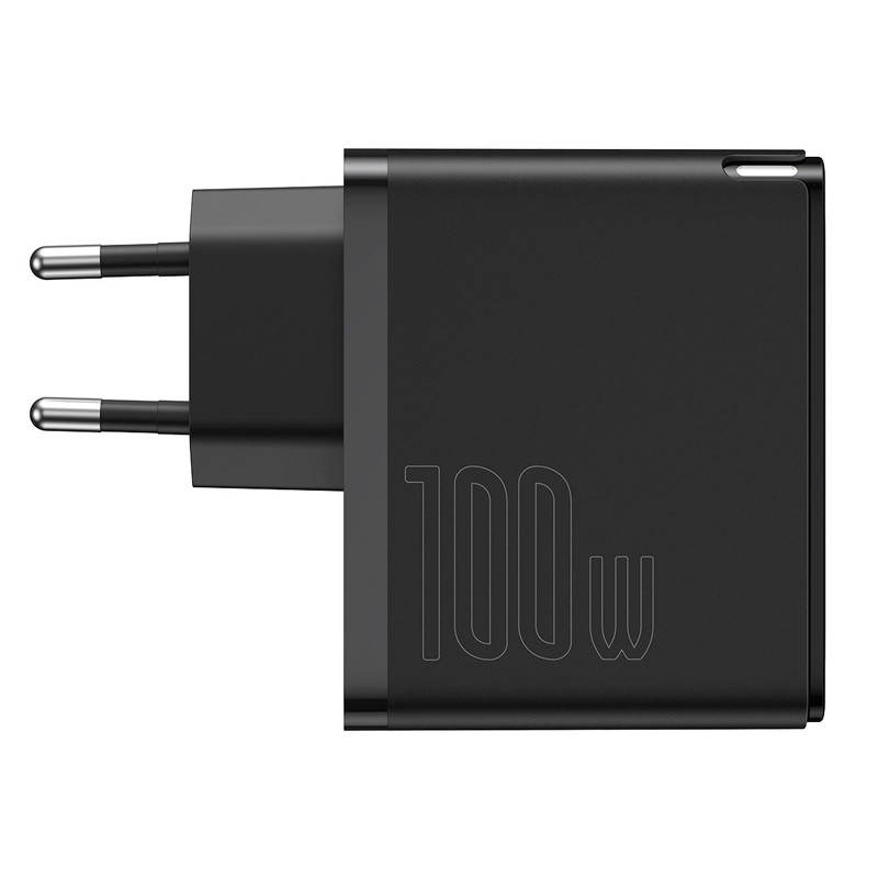 شارژر دیواری فست شارژ Baseus TZCCGAN-L 5A QC5.0 PD 100W Type-C + کابل تبدیل Type-C