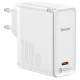 شارژر دیواری فست شارژ Baseus TZCCGAN-L 5A QC5.0 PD 100W Type-C + کابل تبدیل Type-C
