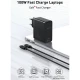 شارژر دیواری فست شارژ Baseus TZCCGAN-L 5A QC5.0 PD 100W Type-C + کابل تبدیل Type-C