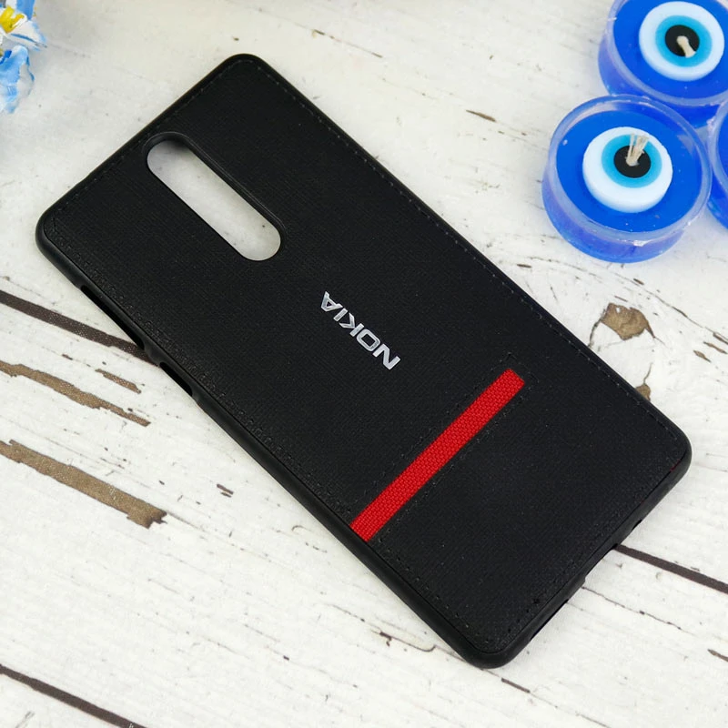 قاب کنفی خط دار Nokia 8 مشکی