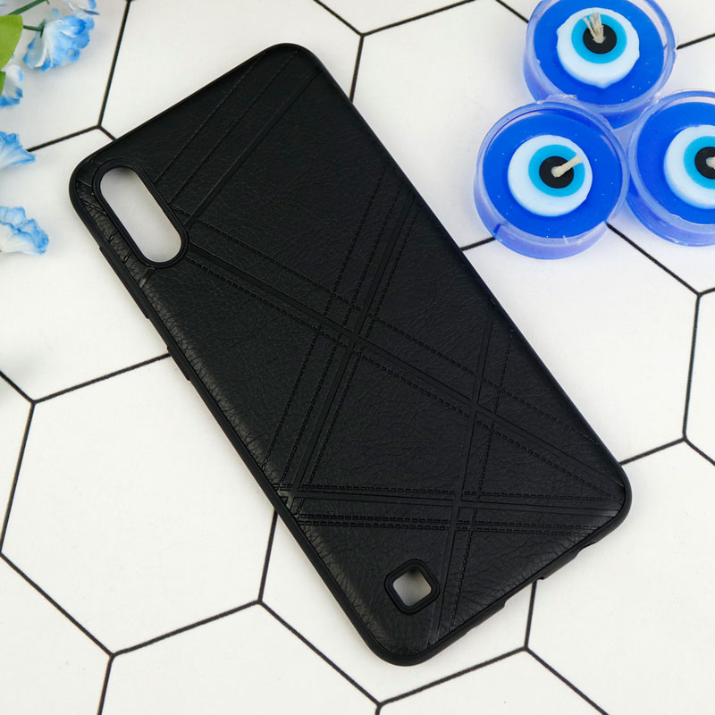 قاب چرمی ساده Samsung Galaxy A10 مشکی