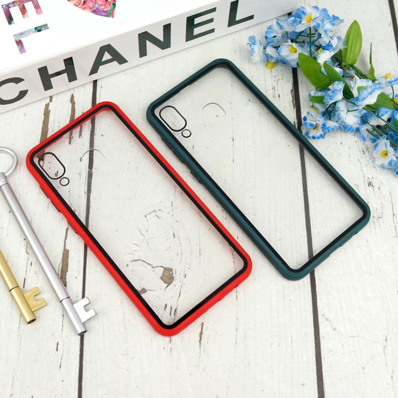 قاب PC شفاف دور دو رنگ Samsung Galaxy A20/A30