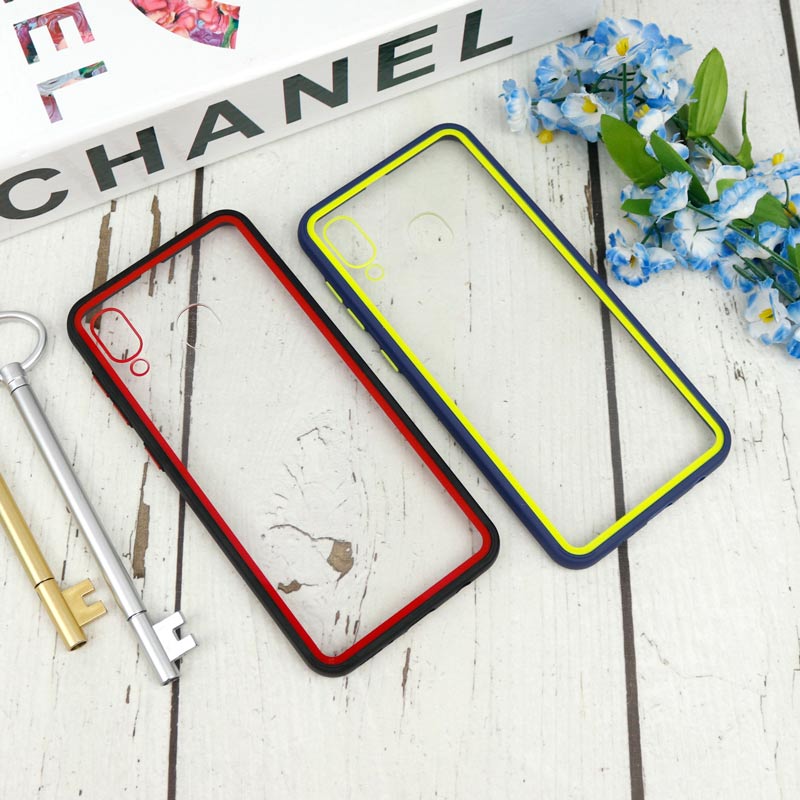 قاب PC شفاف دور دو رنگ Samsung Galaxy A20/A30