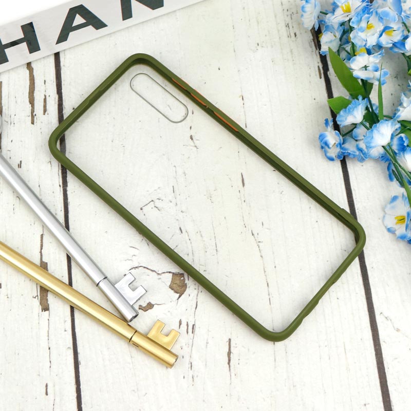 قاب PC شفاف Samsung Galaxy A30s / A50s سبز