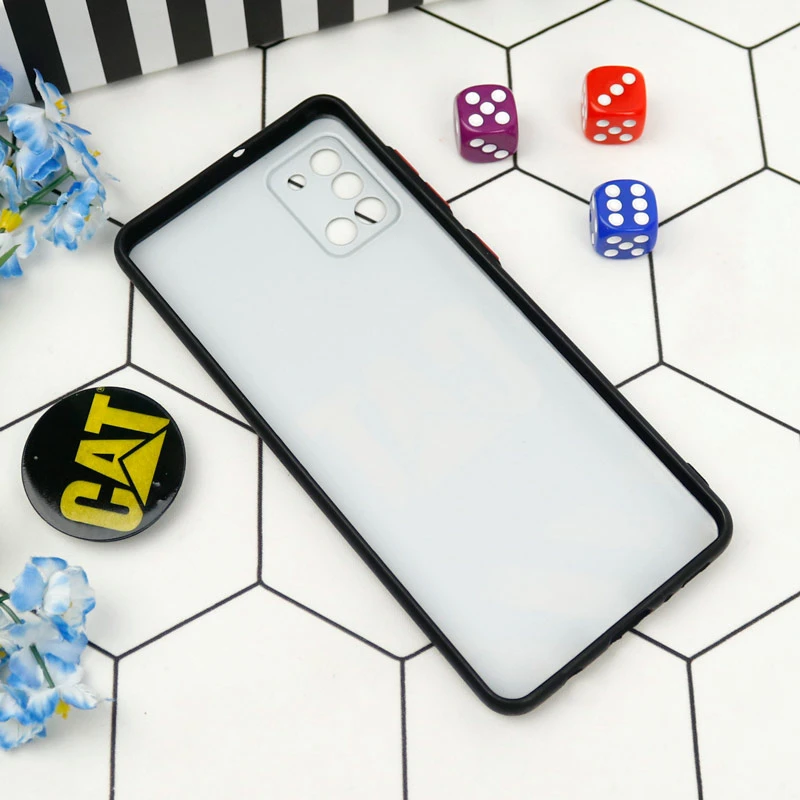قاب PC محافظ لنز دار طرح CAT + پاپ سوکت Samsung Galaxy A31