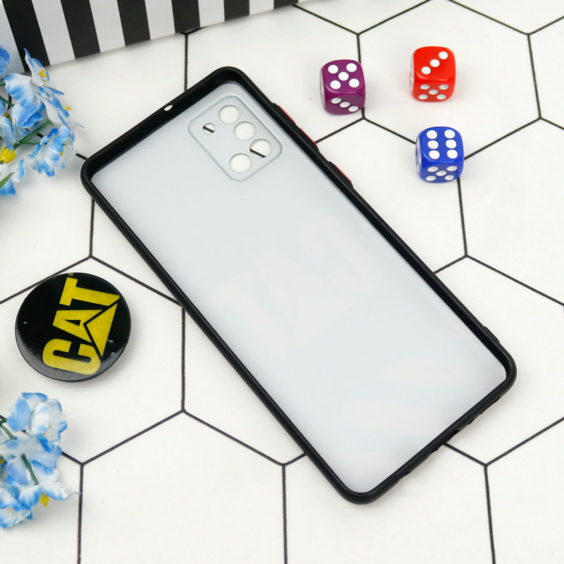 قاب PC محافظ لنز دار طرح CAT + پاپ سوکت Samsung Galaxy A31
