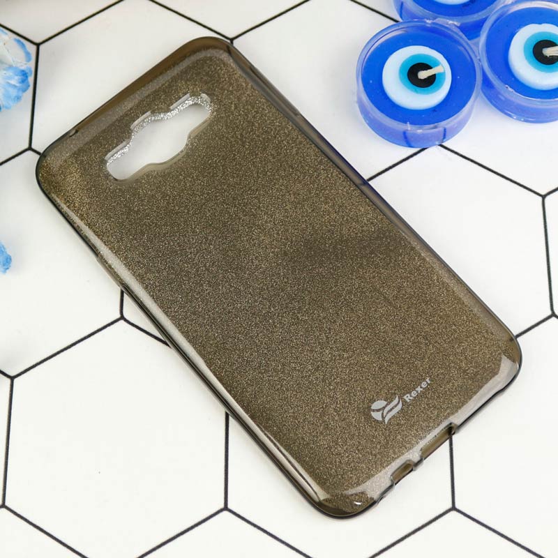قاب ژله ای اکلیلی REXER Sparkle Samsung Galaxy E7 مشکی