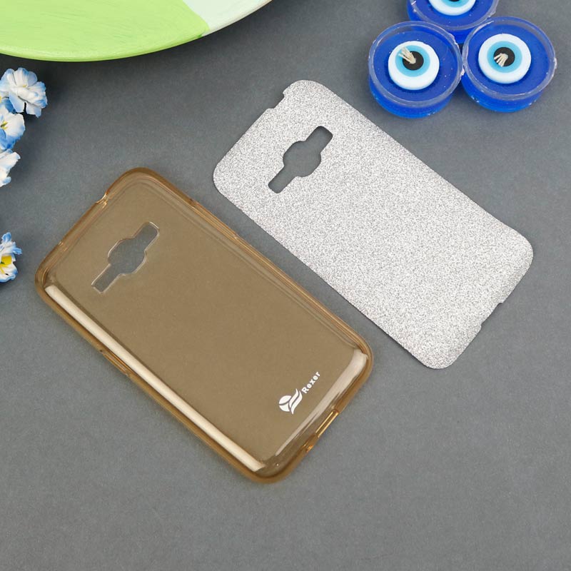 قاب ژله ای اکلیلی REXER Samsung Galaxy J1 2016 طلایی