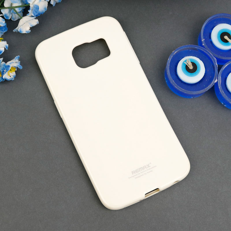 قاب ژله ای براق Remax سامسونگ S6 Edge سفید
