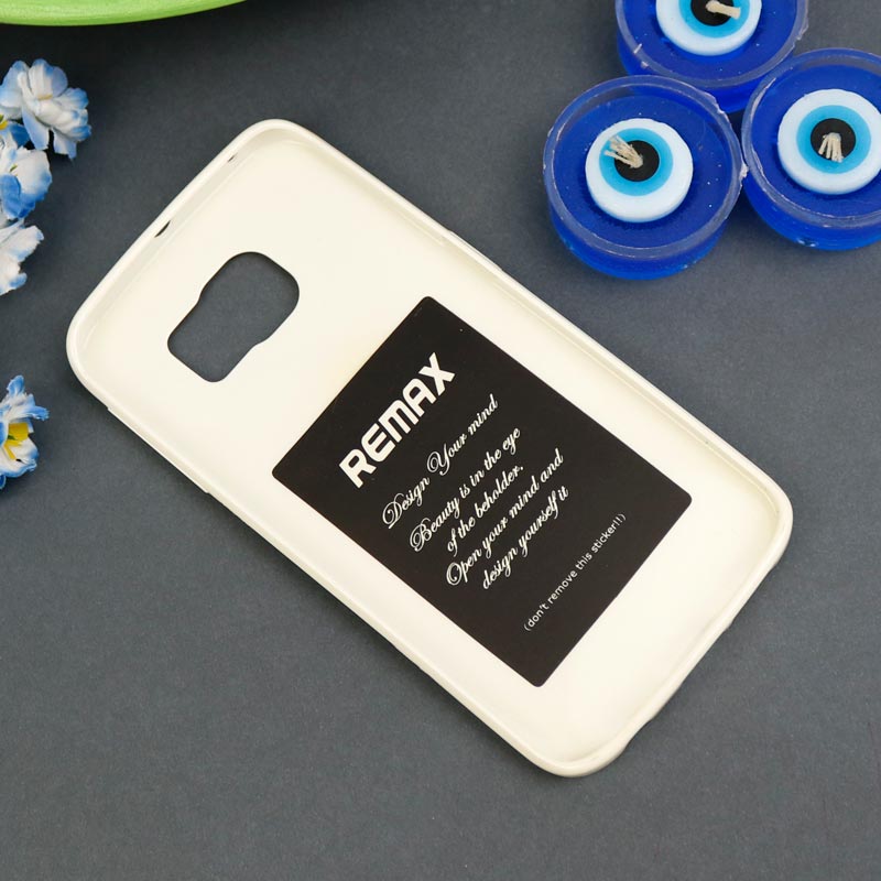 قاب ژله ای براق Remax سامسونگ S6 Edge سفید