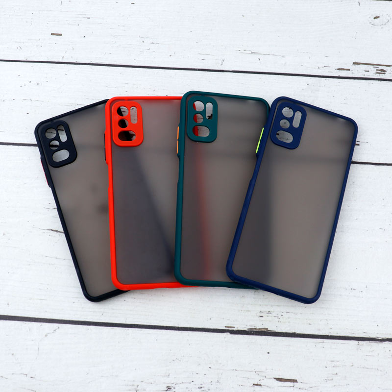 قاب PC مات محافظ لنز دار Xiaomi Poco M3 Pro