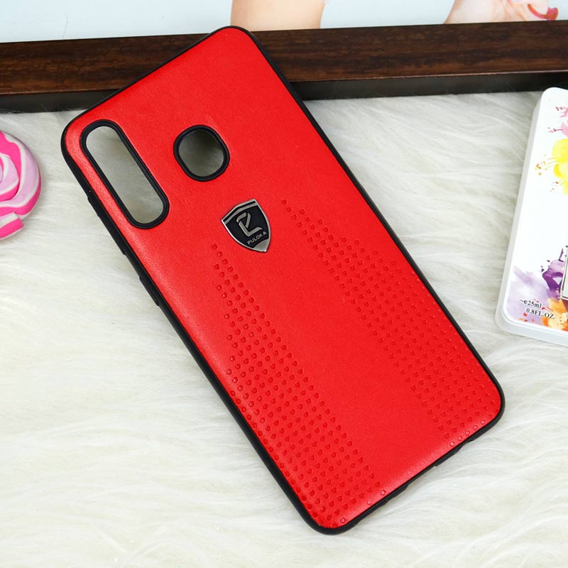 قاب چرمی PULOKA شیائومی Redmi Note 8 قرمز