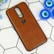 قاب چرمی PULOKA شیائومی Redmi 8 قهوه ای