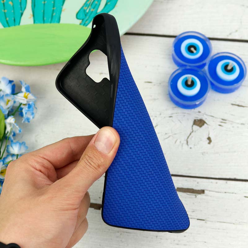 قاب حصیری Xiaomi Redmi Note 8 Pro آبی سری B