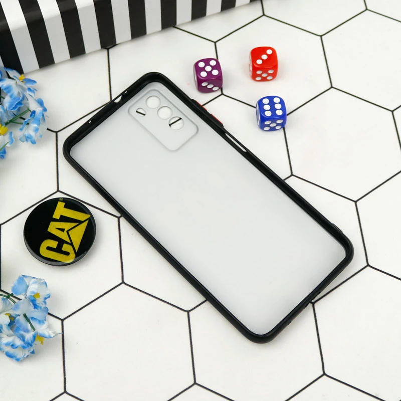 قاب PC محافظ لنز دار طرح CAT + پاپ سوکت Xiaomi Poco M3