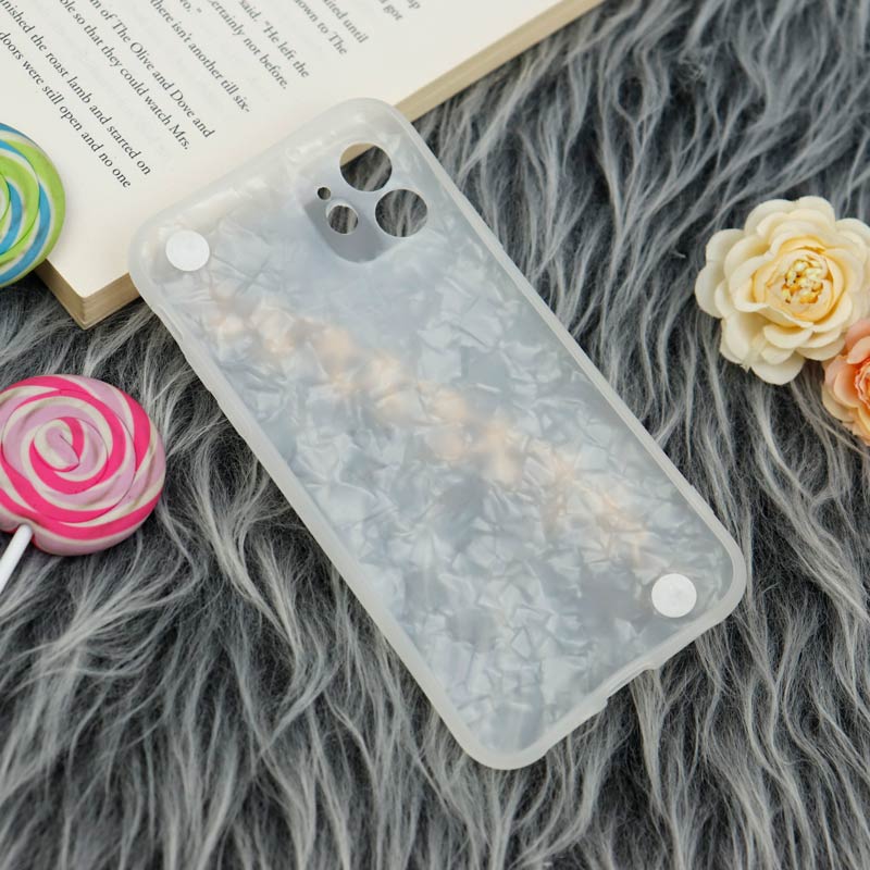 قاب محافظ لنزدار ماربل هولدر دستی مرواریدی iPhone 11
