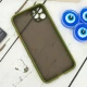 قاب PC مات محافظ لنز دار iPhone 11 Pro Max سبز