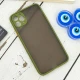 قاب PC مات محافظ لنز دار iPhone 11 Pro Max سبز