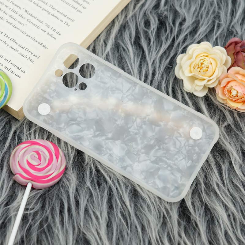 قاب محافظ لنزدار ماربل هولدر دستی مرواریدی iPhone 12 Pro