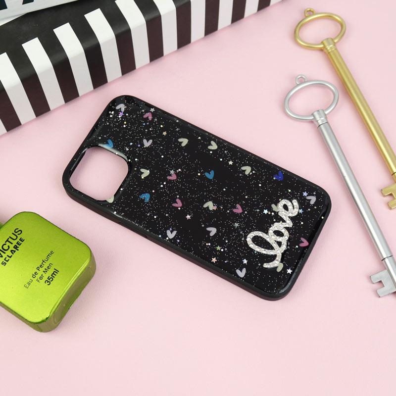 قاب PC ماربل طرح Love آیفون iPhone 13