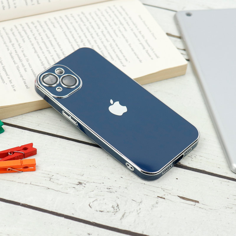 قاب محافظ لنزدار My Case پشت گلسی iPhone 13 رنگی