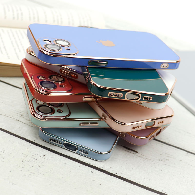 قاب محافظ لنزدار My Case پشت گلسی iPhone 13 رنگی