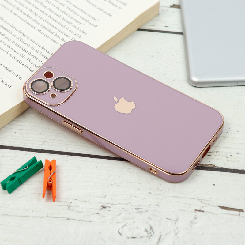 قاب محافظ لنزدار My Case پشت گلسی iPhone 13 رنگی