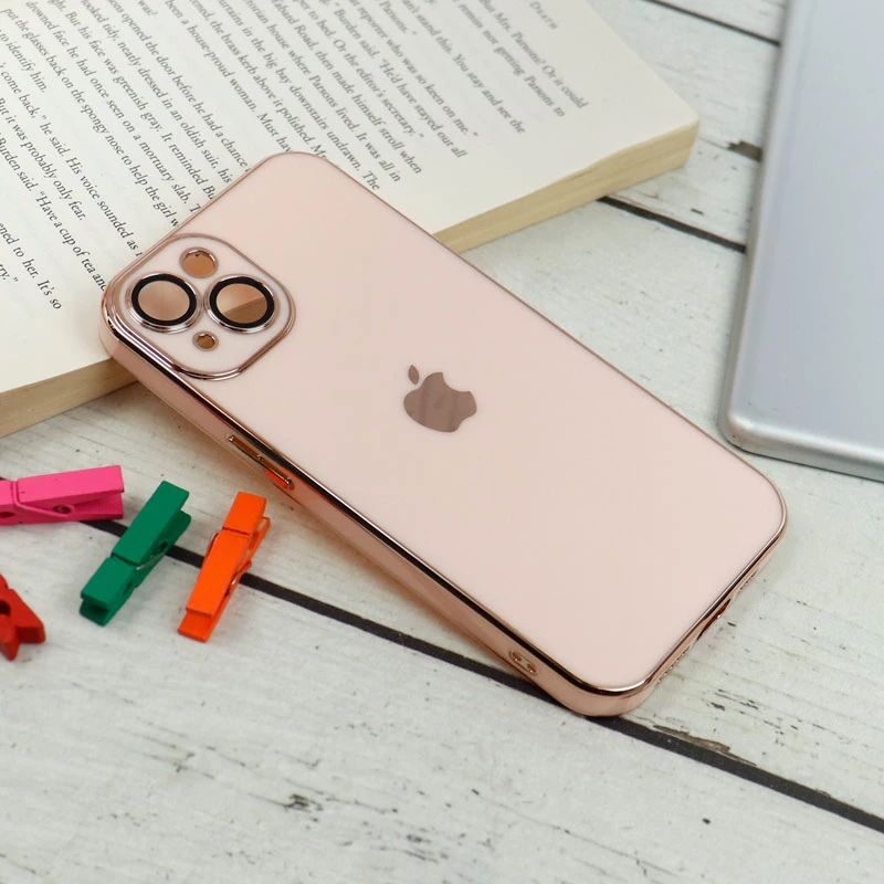 قاب محافظ لنزدار My Case پشت گلسی iPhone 13 رنگی