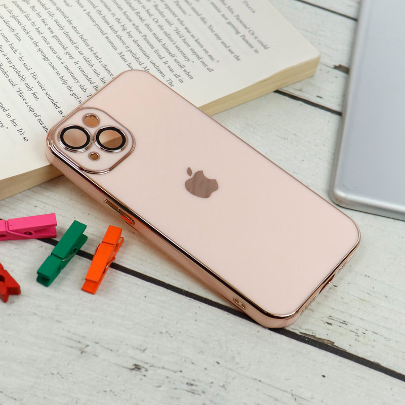 قاب محافظ لنزدار My Case پشت گلسی iPhone 13 رنگی