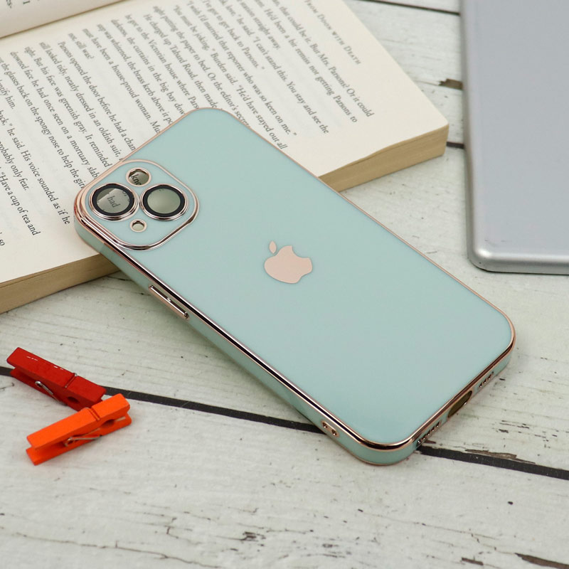 قاب محافظ لنزدار My Case پشت گلسی iPhone 13 رنگی
