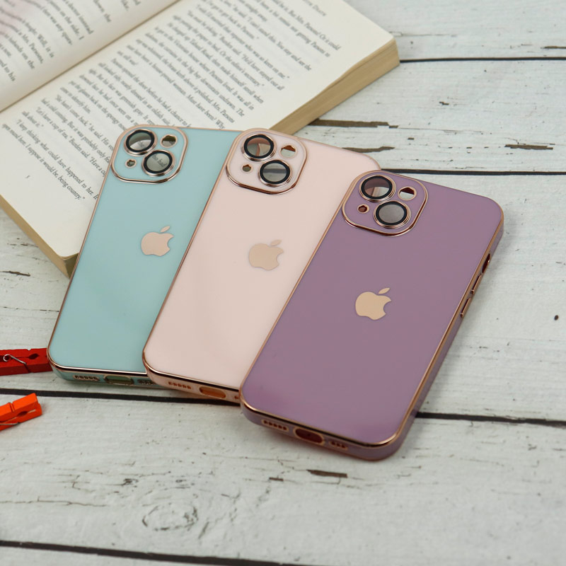 قاب محافظ لنزدار My Case پشت گلسی iPhone 13 رنگی