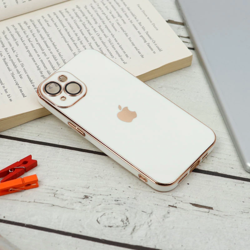قاب محافظ لنزدار My Case پشت گلسی iPhone 13 رنگی