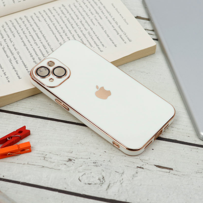 قاب محافظ لنزدار My Case پشت گلسی iPhone 13 رنگی