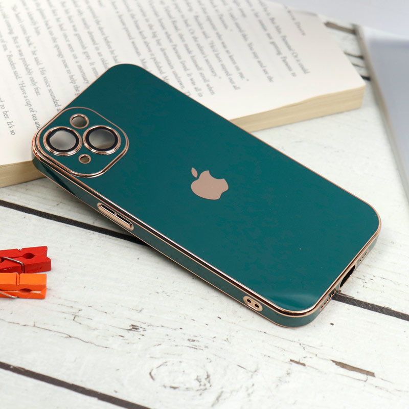 قاب محافظ لنزدار My Case پشت گلسی iPhone 13 رنگی