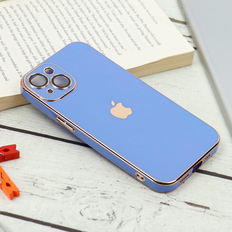 قاب محافظ لنزدار My Case پشت گلسی iPhone 13 رنگی