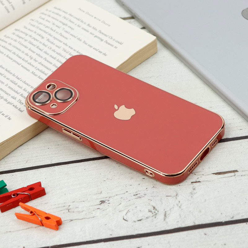 قاب محافظ لنزدار My Case پشت گلسی iPhone 13 رنگی