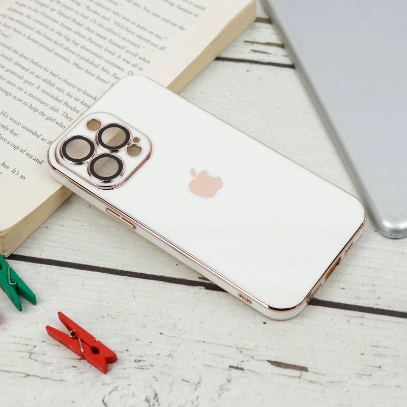 قاب محافظ لنزدار My Case پشت گلسی iPhone 13 Pro رنگی