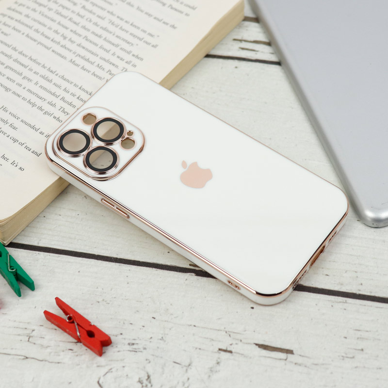 قاب محافظ لنزدار My Case پشت گلسی iPhone 13 Pro رنگی