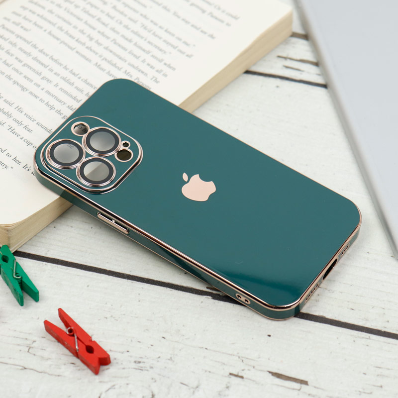 قاب محافظ لنزدار My Case پشت گلسی iPhone 13 Pro رنگی