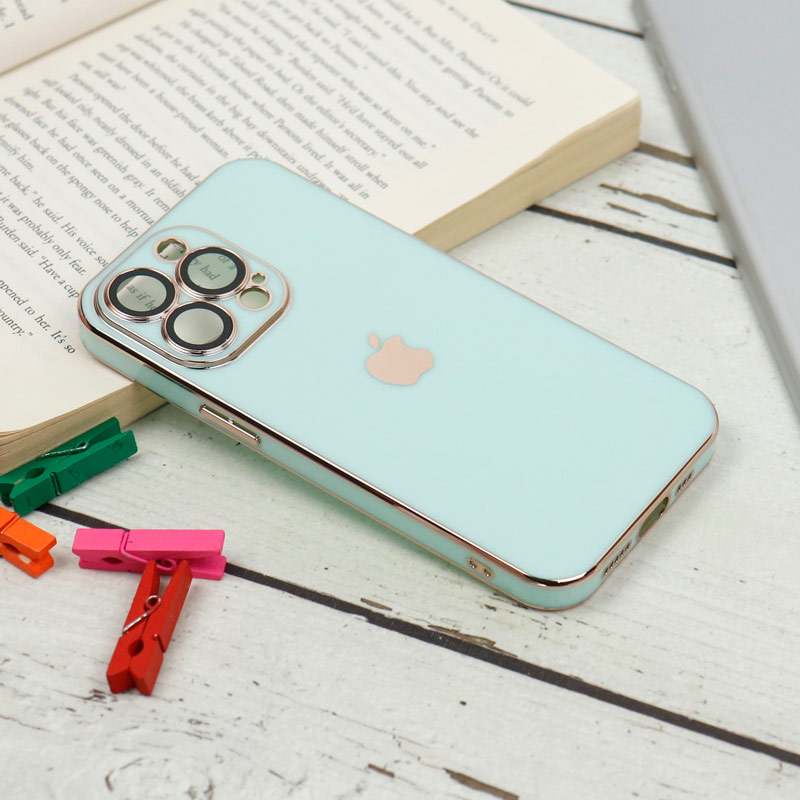 قاب محافظ لنزدار My Case پشت گلسی iPhone 13 Pro رنگی