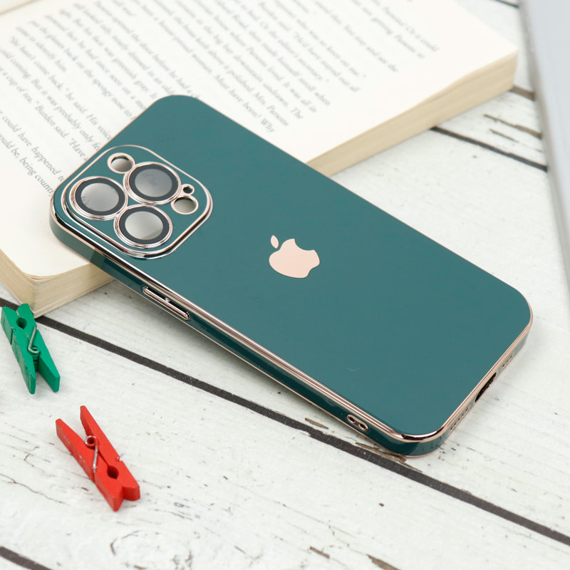 قاب محافظ لنزدار My Case پشت گلسی iPhone 13 Pro رنگی
