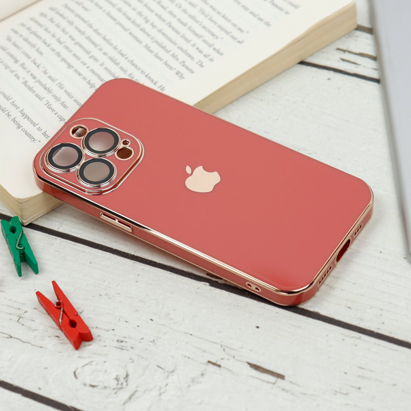 قاب محافظ لنزدار My Case پشت گلسی iPhone 13 Pro رنگی