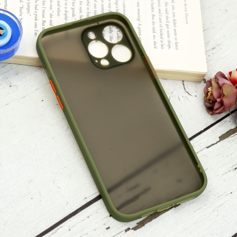 قاب PC مات محافظ لنز دار iPhone 13 Pro Max
