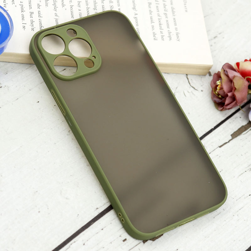 قاب PC مات محافظ لنز دار iPhone 13 Pro Max