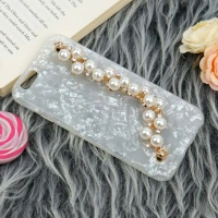 قاب ماربل هولدر دستی مرواریدی iPhone 6/6s
