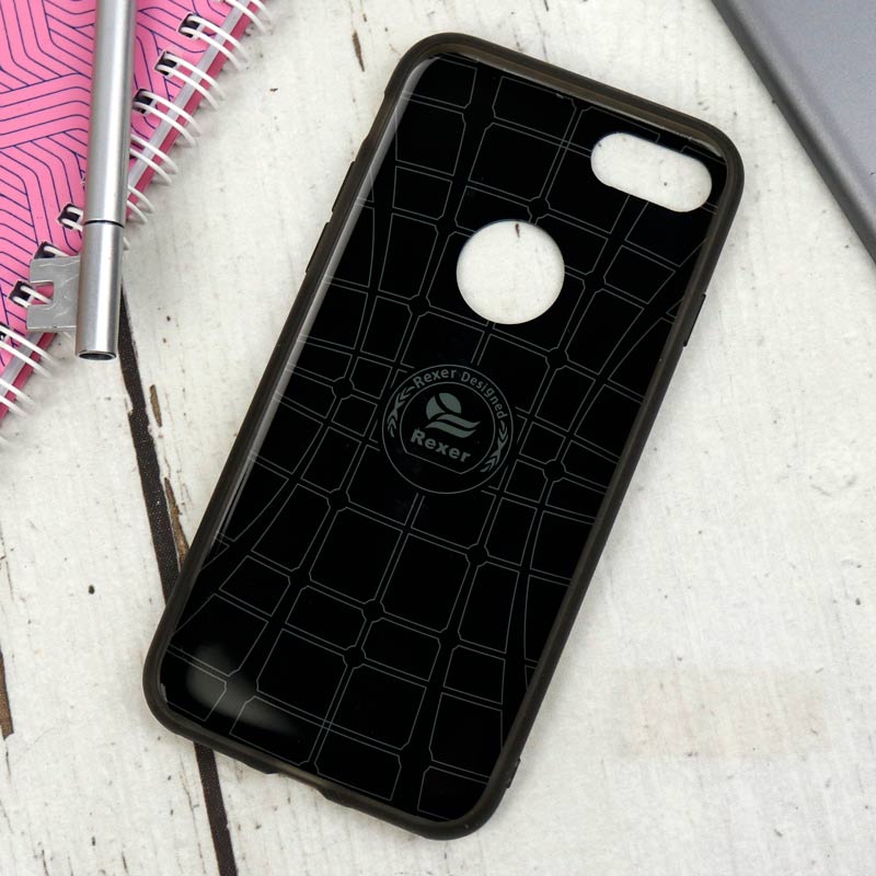 قاب ژله ای اکلیلی REXER Sparkle iPhone 7/8 مشکی