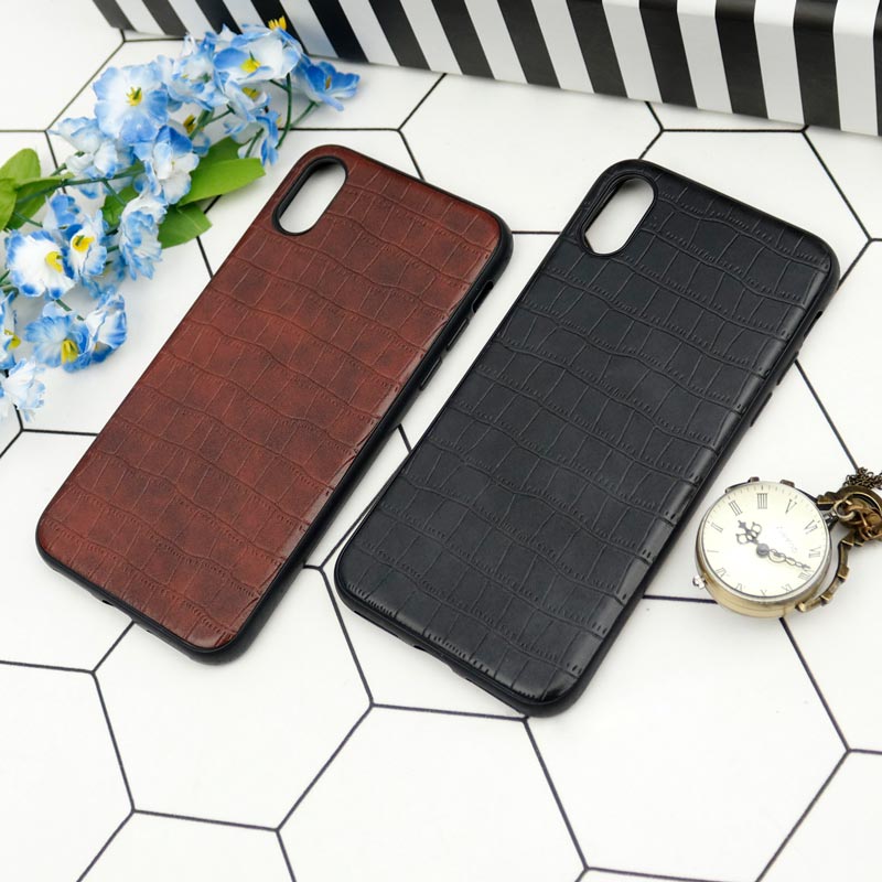 قاب چرمی کروکودیل iPhone X/XS
