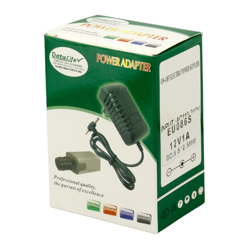 آداپتور برق DataLife EU086S 12V 1A