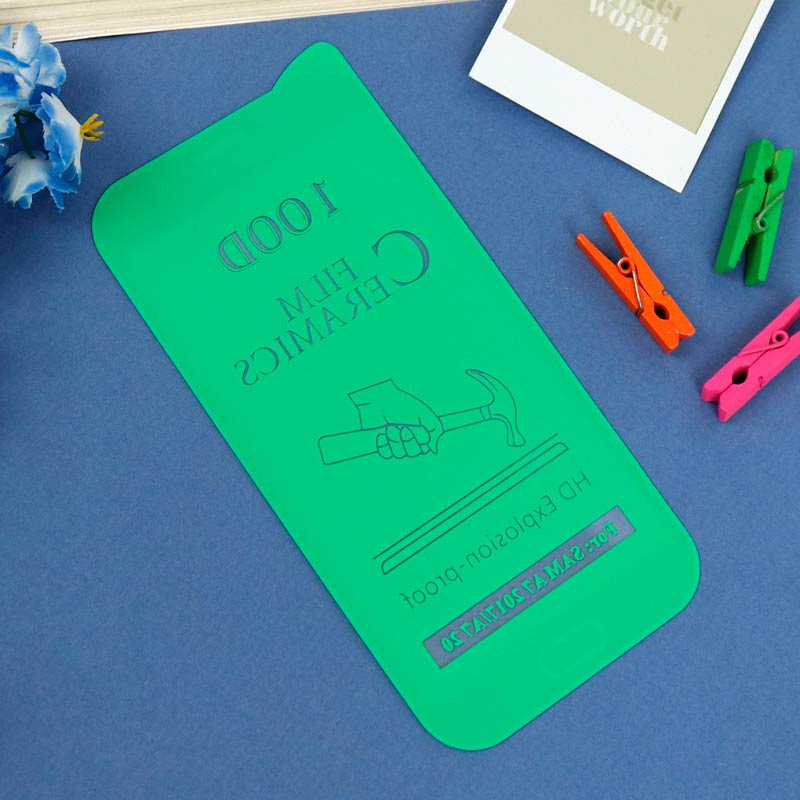 گلس سرامیکی براق Samsung Galaxy A7 2017 طلایی