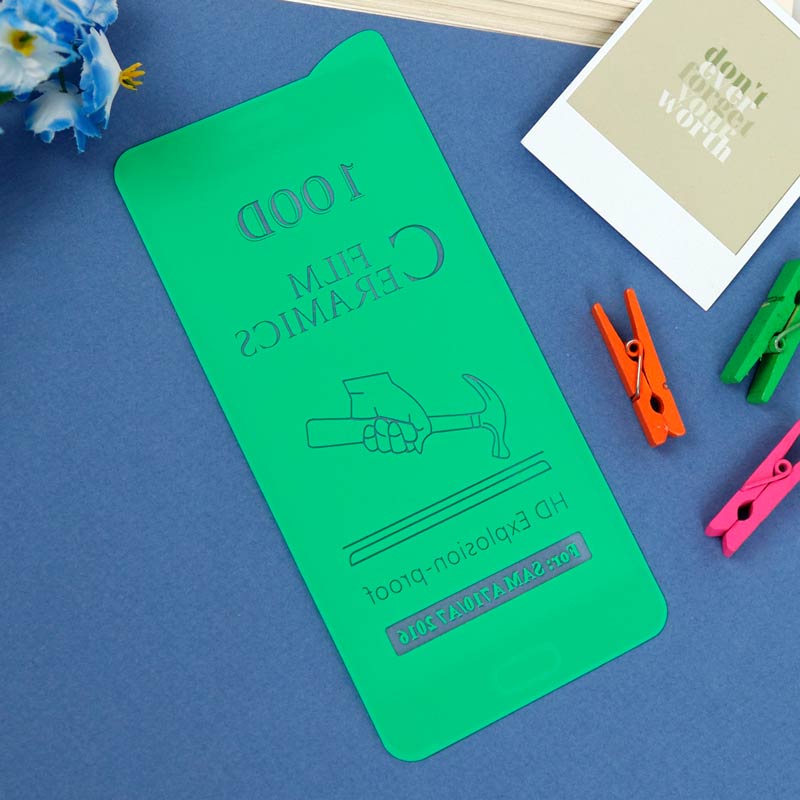 گلس سرامیکی براق Samsung Galaxy A7 2016 طلایی